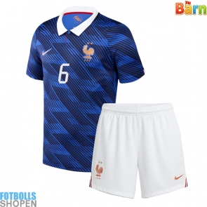 Billiga Frankrike Eduardo Camavinga #6 Hemmatröja Barn VM 2026 Kortärmad (+ Korta byxor)